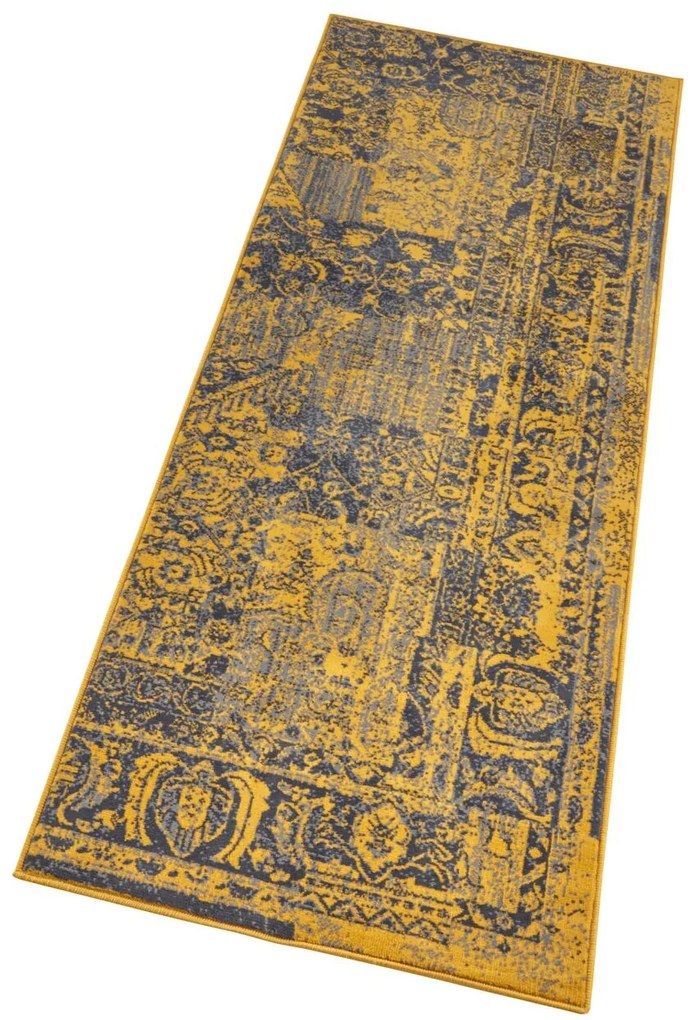 Hanse Home Collection koberce Kusový koberec Celebration 103470 Plume Gold Grey - 80x250 cm