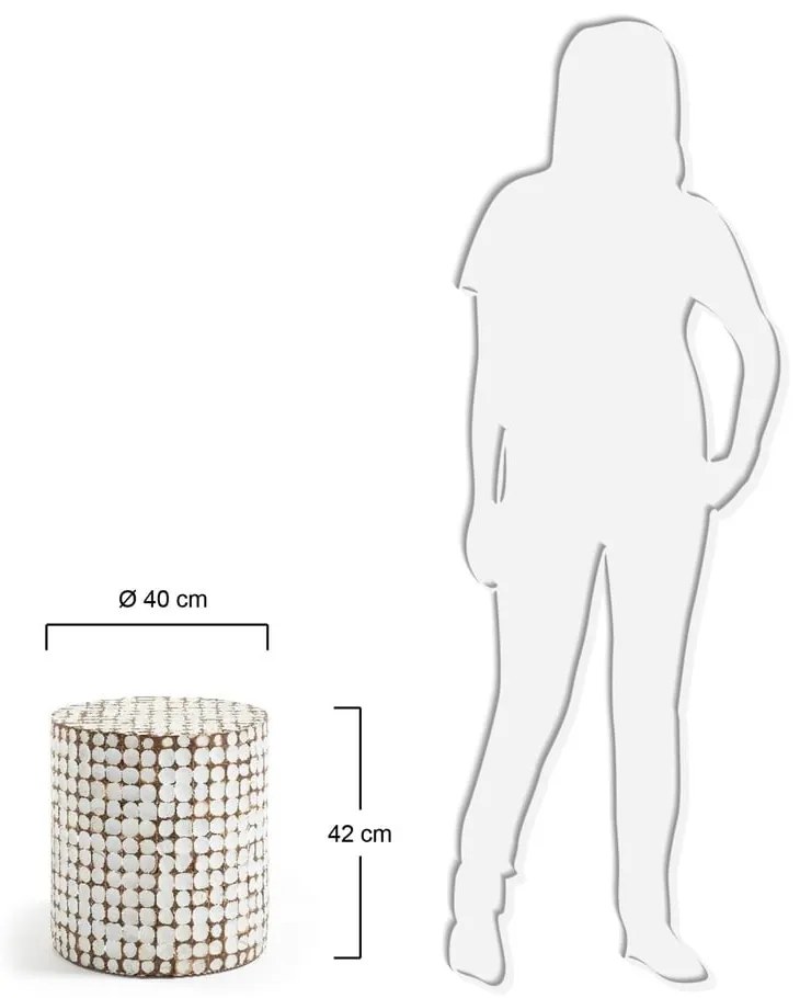 Odkladací stolík Kave Home Coconut
