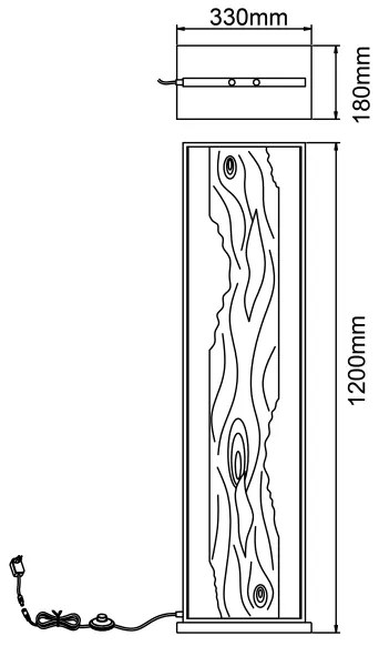 Brilliant - LED Stojacia lampa CHAUMONT LED/20W/230V