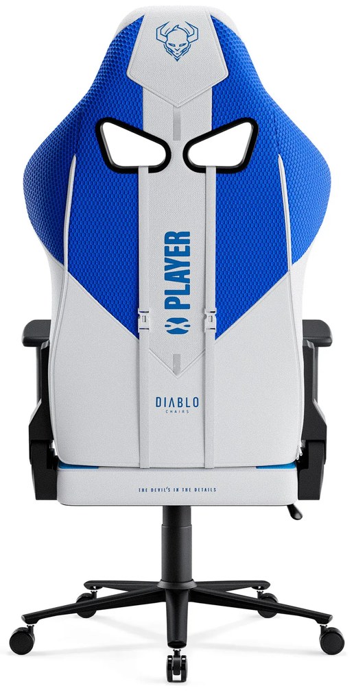 Látkové herné kreslo Diablo X-Player 2.0 Normal Size, Frost White/ bielé