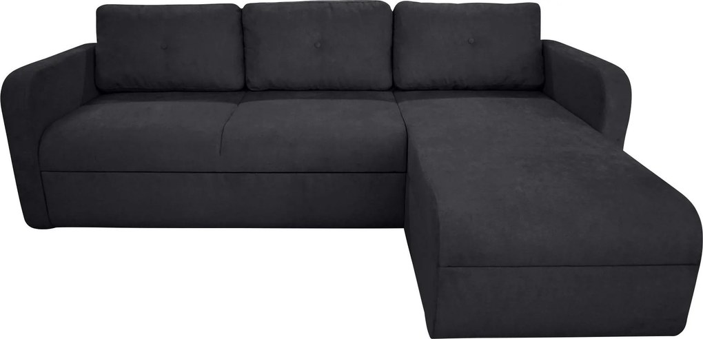 XXXLutz ROHOVÁ SEDAČKA, textil, tmavosivá Livetastic - Sedačky - 002330007701