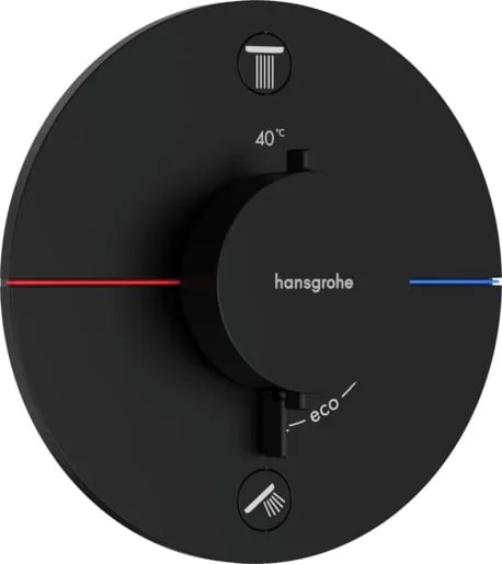 Hansgrohe ShowerSelect Comfort S sprchová a vaňová batéria bez podomietkového telesa matná čierna 15554670