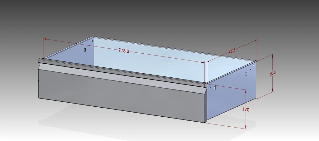 Dielenská kovová skriňa na náradie KOVONA, 2 police, 5 zásuviek, zváraná, nosnosť 50 kg, 950 x 500 x 1950 mm
