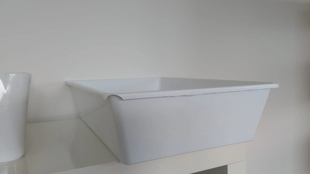usporadejto.cz 2. akosť - Organizér, úložný box do hlbokých skríň a špájz, TRAY - 50 x 34 x 12cm, biela