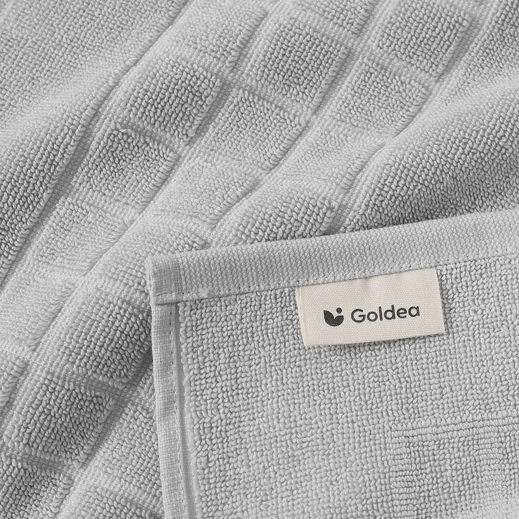 Goldea kúpeľňová froté predložka mozaika – sivá 50 x 70 cm