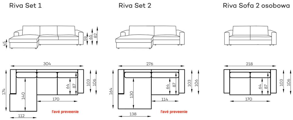 MOOD SELECTION Riva Set 1 - S - pravá sedačka