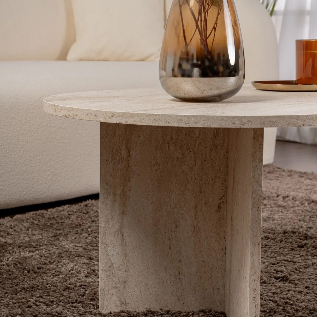 Konferenčný stolík Sable Travertine