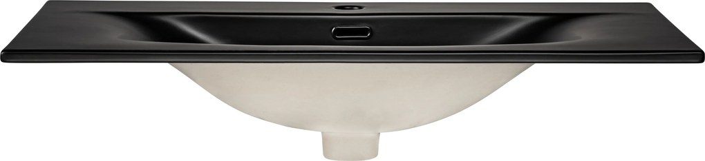 Comad Nábytkové keramické umývadlo SKY 1 BLACK MATT 80 DP, 81x46 cm, čierna matná