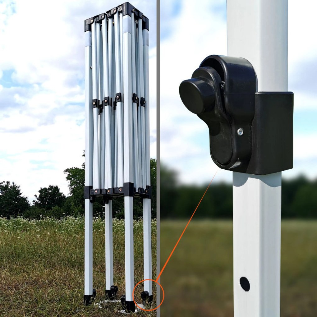 BRIMO Stan na Predaj 2 x 3 m SUPER Oceľ | Montáž za 2 min | BRIMO - s 3 stenami - Biela 8