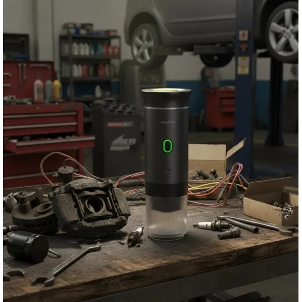 Aligator ACM002 - Prenosný nabíjací kávovar PortaCaffé 3 v 1 72W/7500 mAh sivá