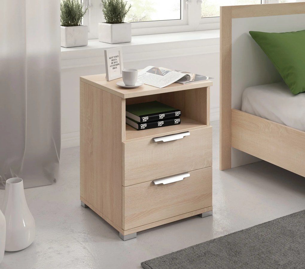 Nočný stolík Naka 46 cm dub Sonoma