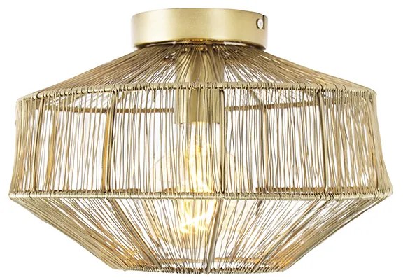 Moderné stropné svietidlo mosadz 30 cm - Bolti