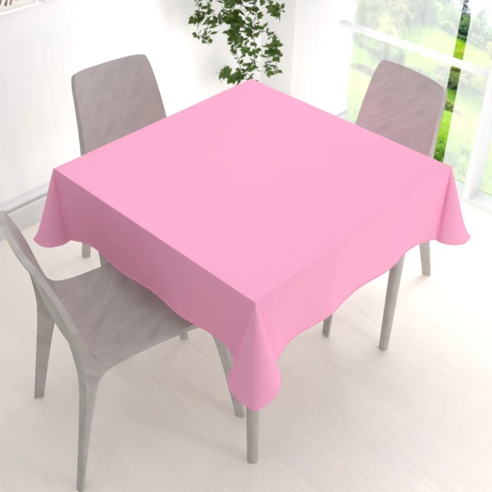 Biante Dekoračný štvorcový obrus Rongo RG-094 Sýto ružový 120x120 cm