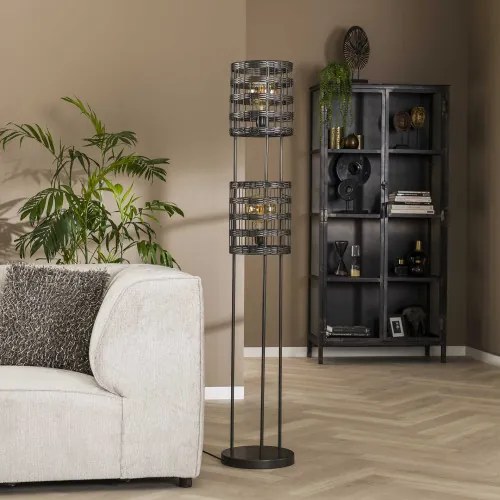 Stojaca lampa 72-67 2L Metal Blinds - Komfort-nábytok