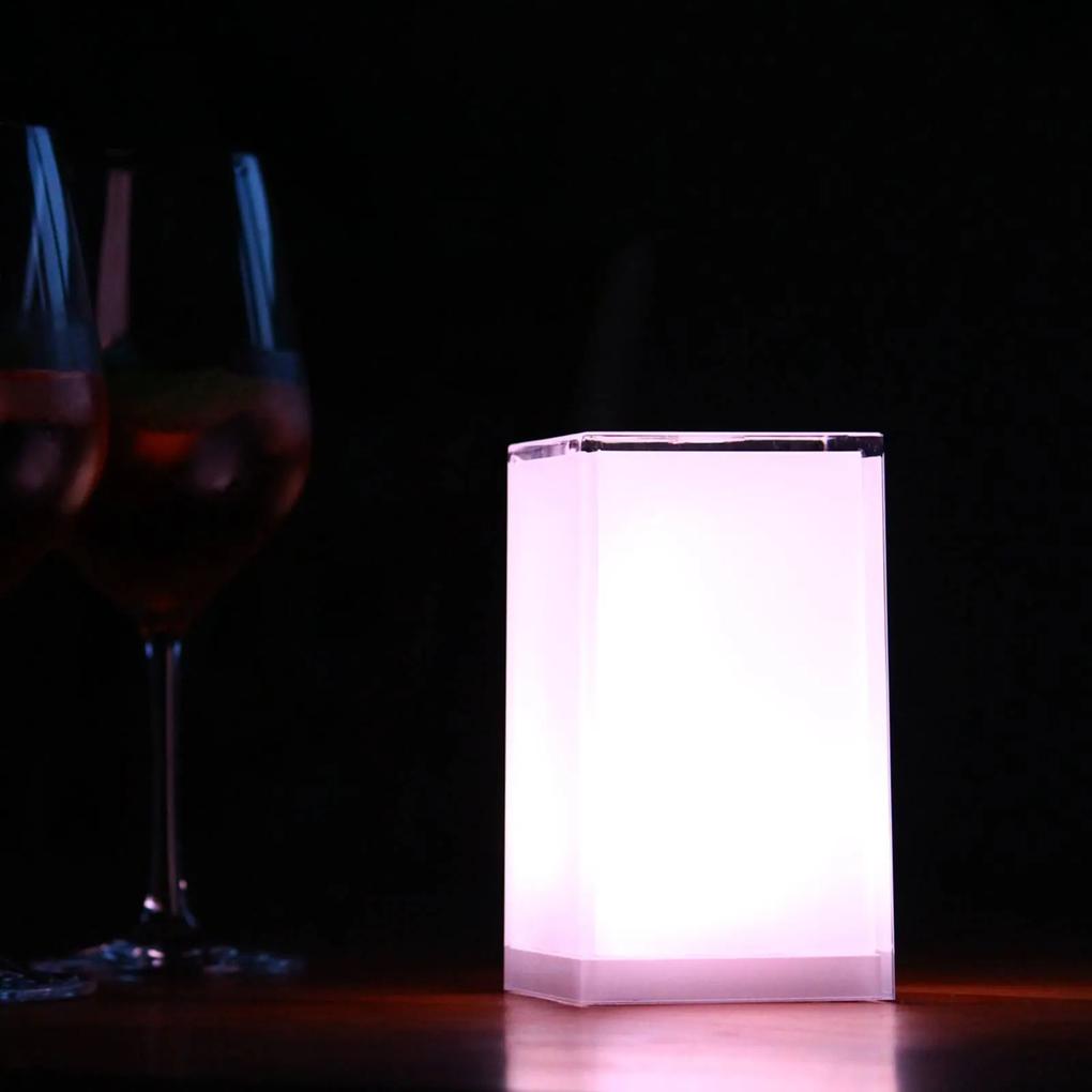 Stolná lampa Cub, 6ks, ovládateľná aplikáciou RGBW
