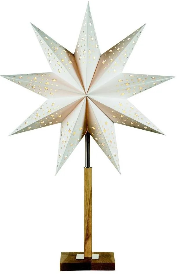 Markslöjd 700323 - Vianočná dekorácia SOLVALLA 1xE14/25W/230V biela 65 cm