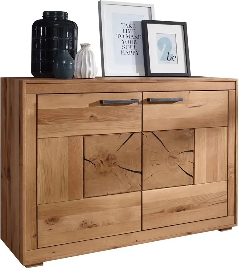 Drevená skrinka s dvierkami, 114x40x85 cm