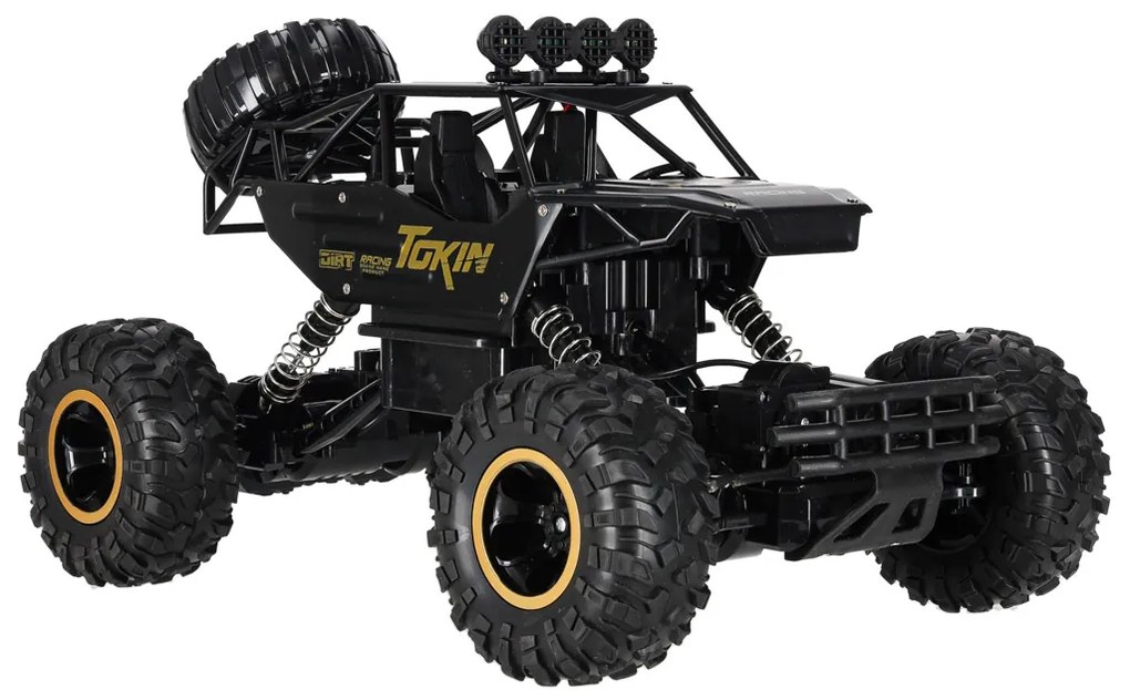 KIK RC Rock Crawler 1:12 4WD kovové 2.4 GHz diaľkovo ovládané terénne auto čierne