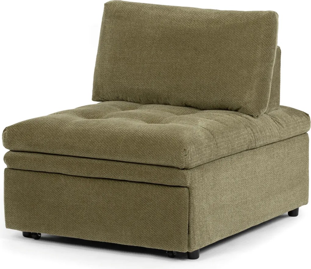 Rozkladacie kreslo látka ASB-C3410 Farba: Zelená