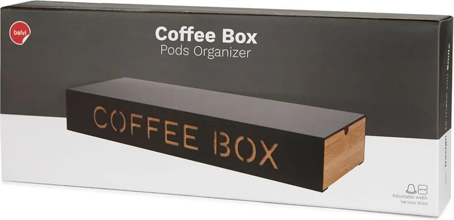 Čierny stojan na kapsule – Balvi