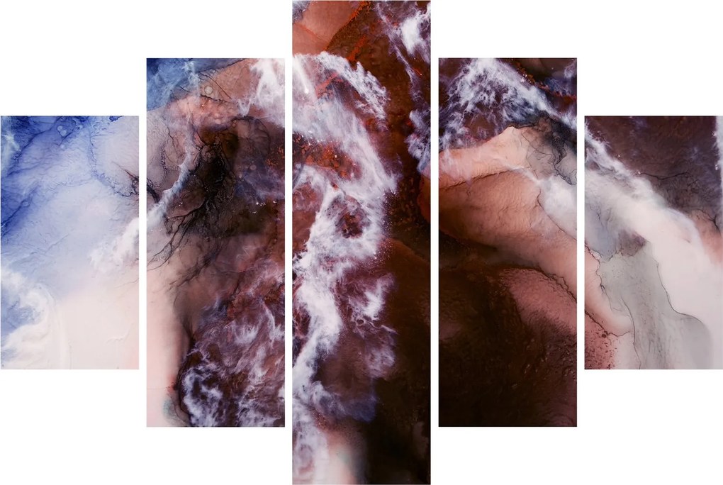Obraz - Fialový mramor N⁰3 (150x105 cm)