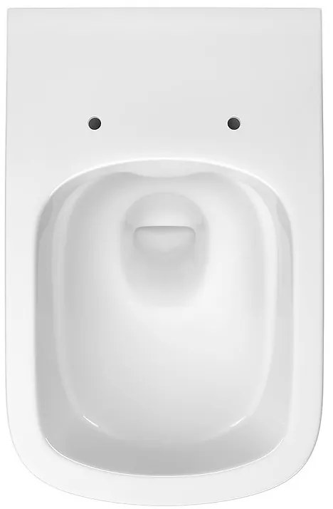 Cersanit Virgo, závesná wc misa CleanOn 56x36x37 cm s pomaly padajúcim sedátkom, biela, S701-427