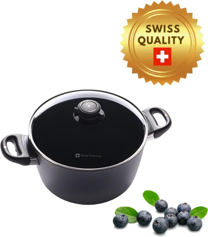 Swiss Diamond | XD6124ic Indukčný hrniec s objemom 5,5 l s pokrievkou | XD