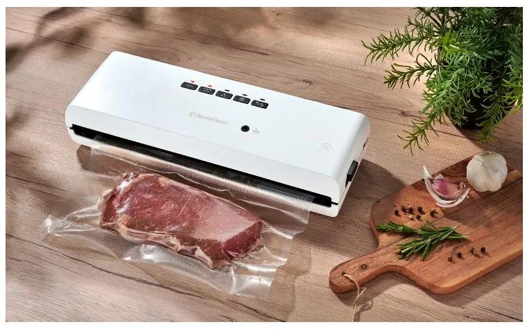 Silvercrest® Vákuovačka SV 130 A1, biela + Fóliové vrecká, 15 x 25 cm, 150 kusov + Fóliové vrecká, 25 x 30 cm, 75 kusov (800011375)