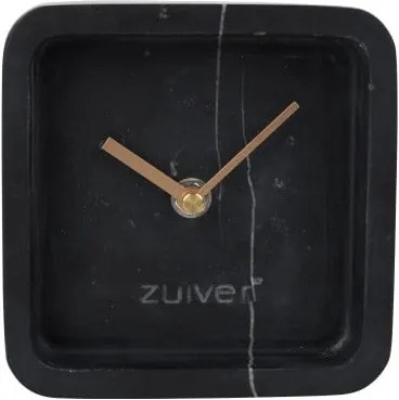 Čierne nástenné mramorové hodiny Zuiver Luxury Time