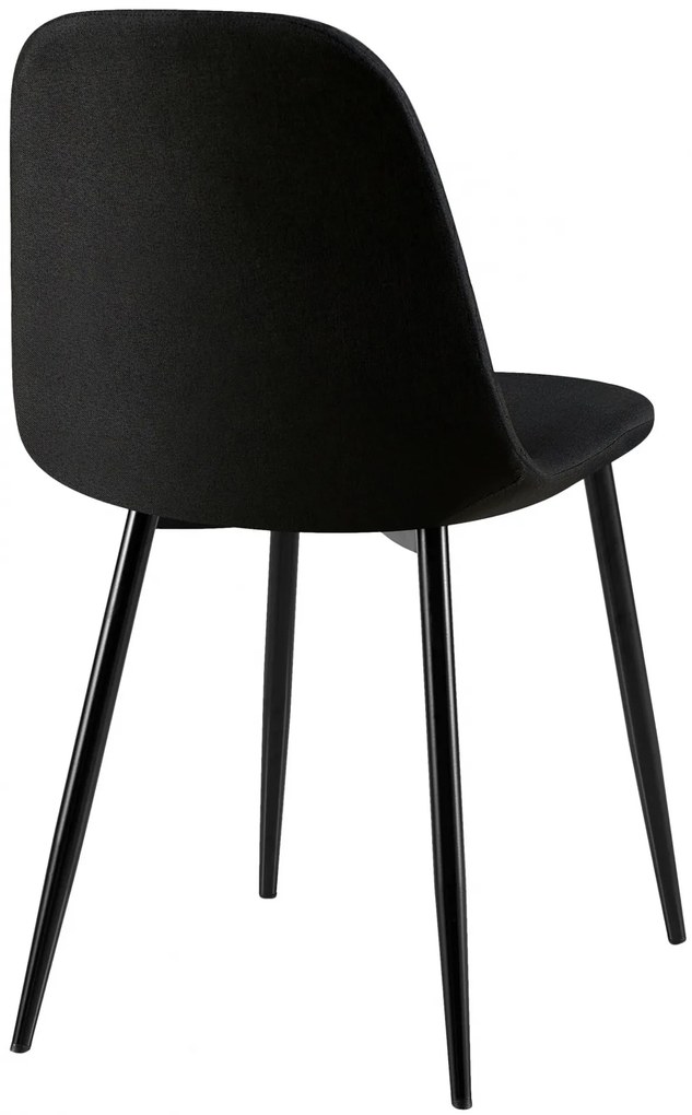 Stolička Giverny látka - čierna