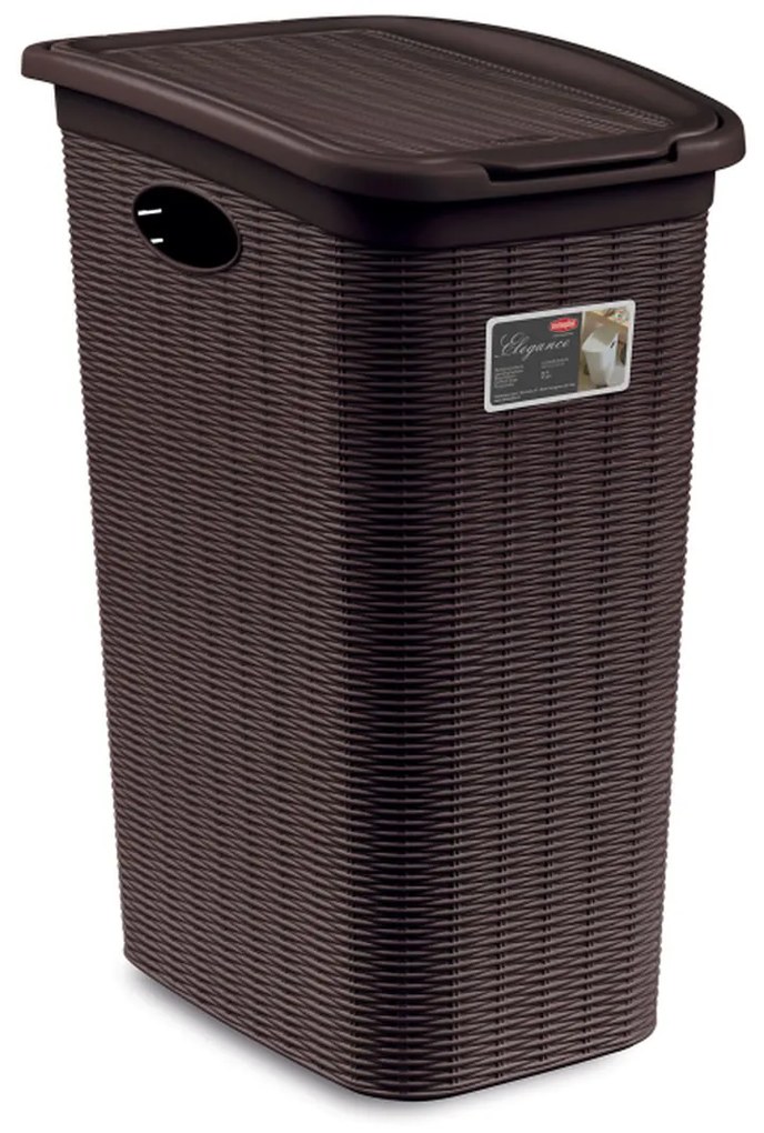 STEFANPLAST Kôš na bielizeň Elegance 36 l, hnedý