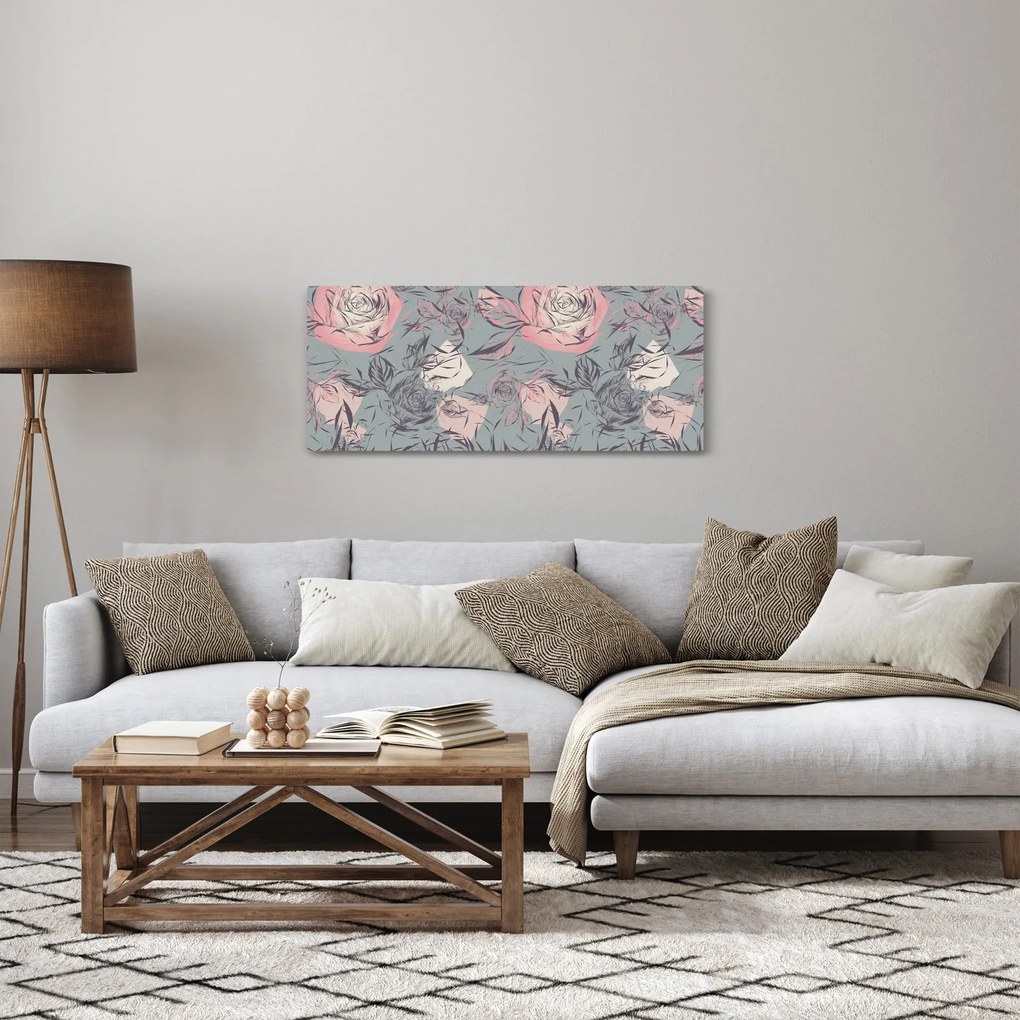Obraz - Ruže (120x50 cm)