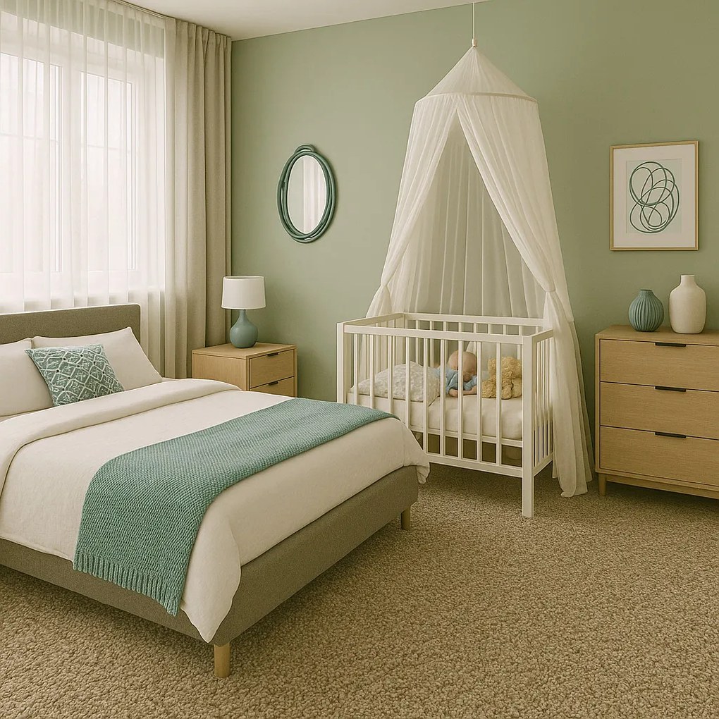 Metrážny koberec Bali 274, na mieru, šíře 4m, hnedá, filc, detská izba