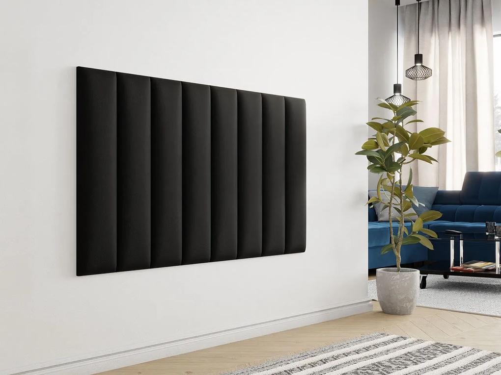 Čalúnený nástenný panel Pag 80x20, Farba čalúnenia:: ekokoža Soft 011 (čierna)