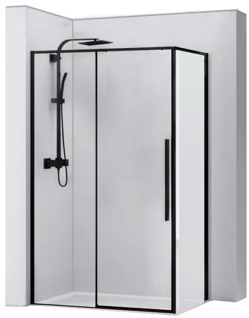 Sprchový kút MAXMAX Rea SOLAR 90x90 cm - čierny