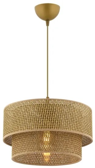 Luster na lanku ECHO 1xE27/60W/230V hnedý