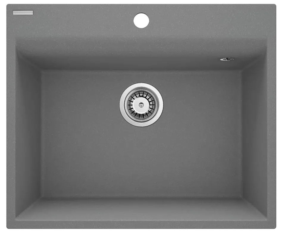 Deante ZRC_S10A - Kuchynský drez CORIO 50x60 cm granit/metalická sivá
