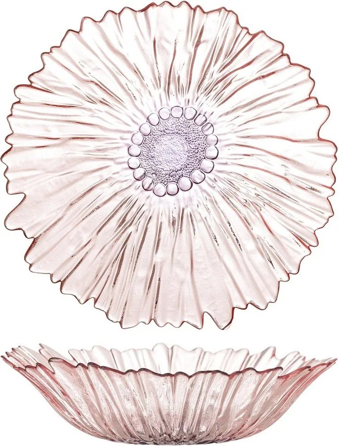 Svetloružová sklenená misa ø 31 cm Mariko – Bloomingville