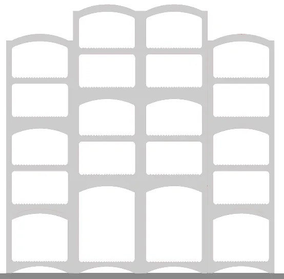 Zostava Bloc Cellier Grand bílá, kapacita fliaš: 222