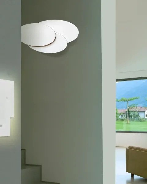 LED nástenné svietidlo Clover oval čierne
