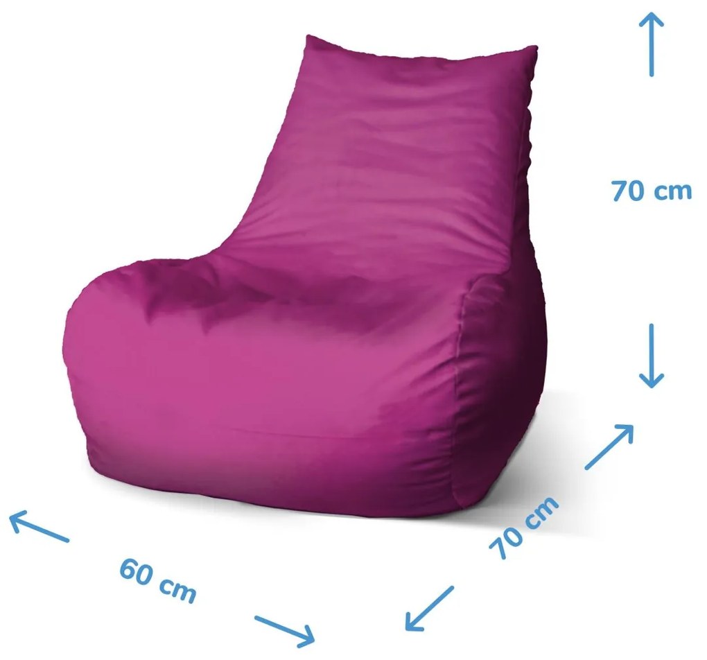 Sablio Sedací vak Bean Lietajúce taniere a rakety - 60 x 70 x 70 cm