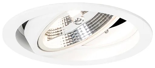 Okrúhle zapustené bodové svetlo biele nastaviteľné - Chuck 111