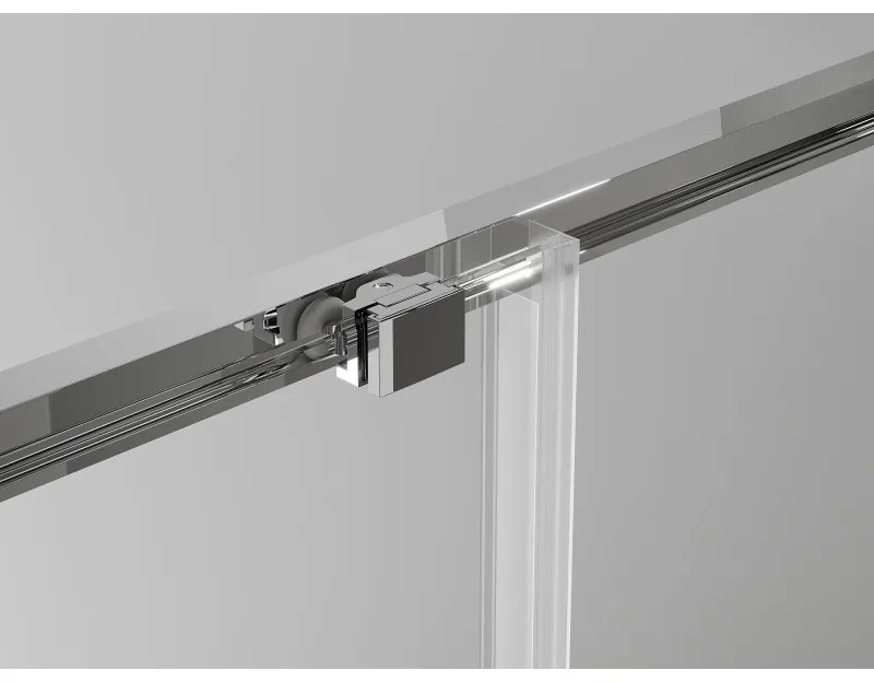 Mexen Exo, 2-krídlové posuvné 130x200 cm, 6mm číre sklo, chrómový profil, 8152-130-000-01-00