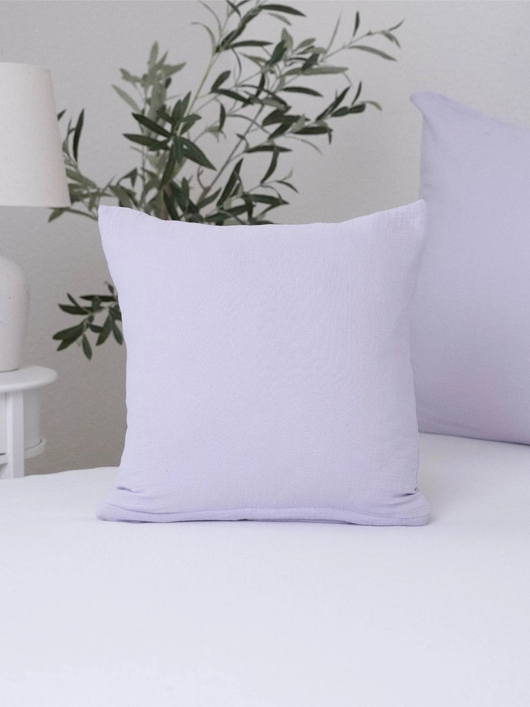 Mušelínová obliečka na vankúš 40 x 40 cm - Alexia lila
