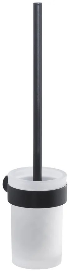 Gedy Gedy, PIRENEI WC kefa závesná, čierna matná/mliečne sklo, PI330314