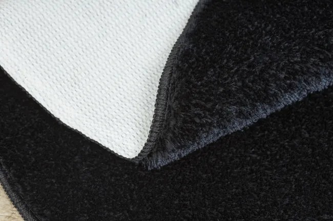 Kúpeľňový koberček SANTA čierny kruh