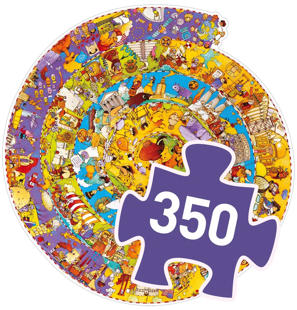 Vyhľadávacie puzzle s plagátom - História - 350 ks