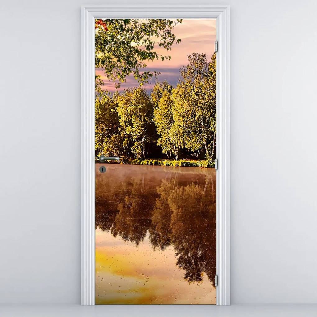 Fototapeta na dvere - Za riekou (95x205cm)