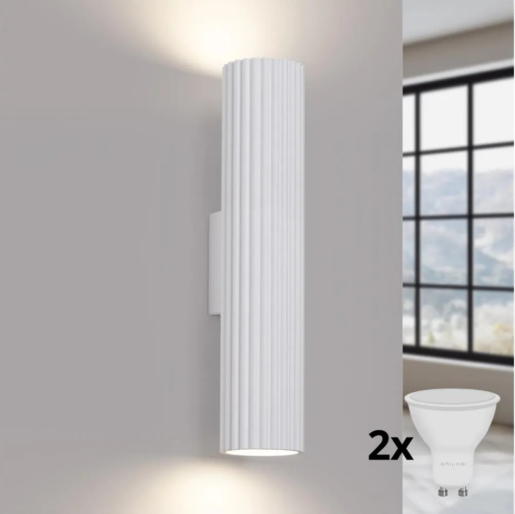 Brilagi - LED Nástenné svietidlo CRESTO 2xGU10/10W/230V 30 cm biele