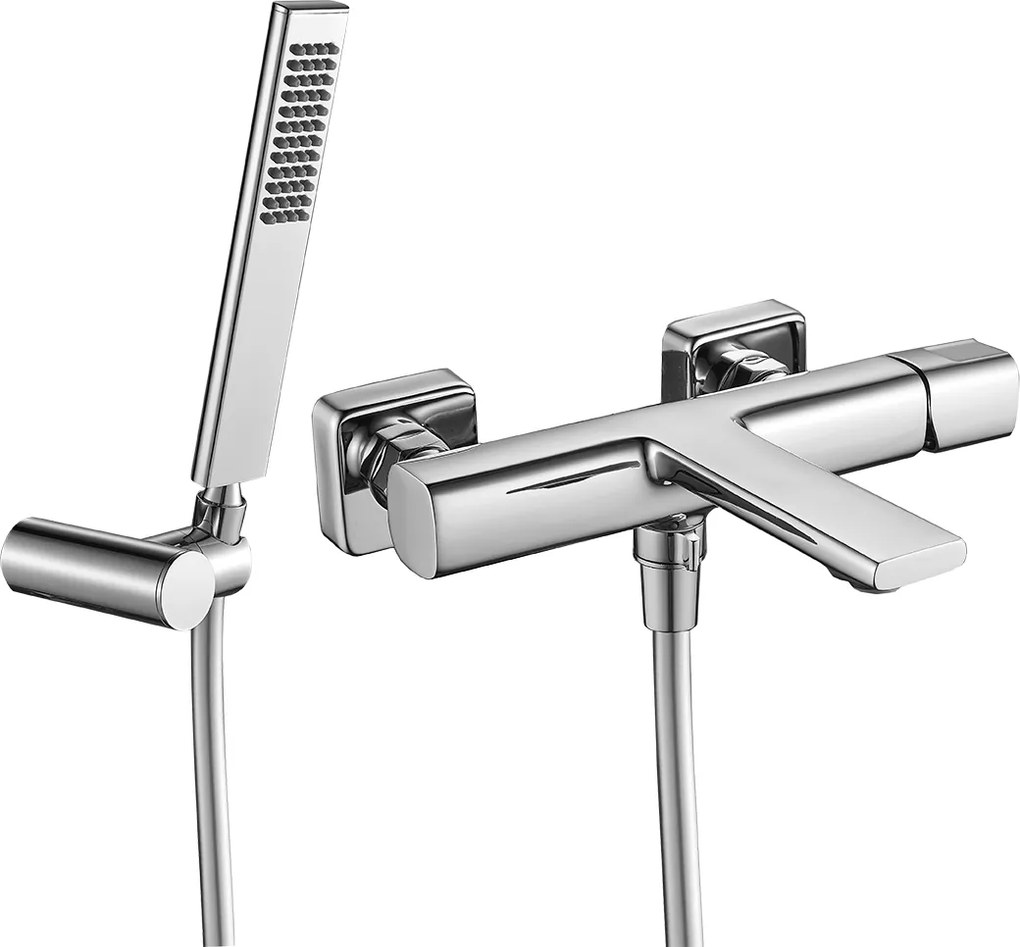 Laveo Vaňová batéria Tores so sprchovým setom - BVT_011D, chróm